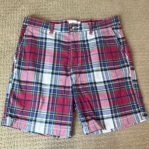 Urban Outfitters Red Blue Golf Plaid Shorts Men Adult Size 34